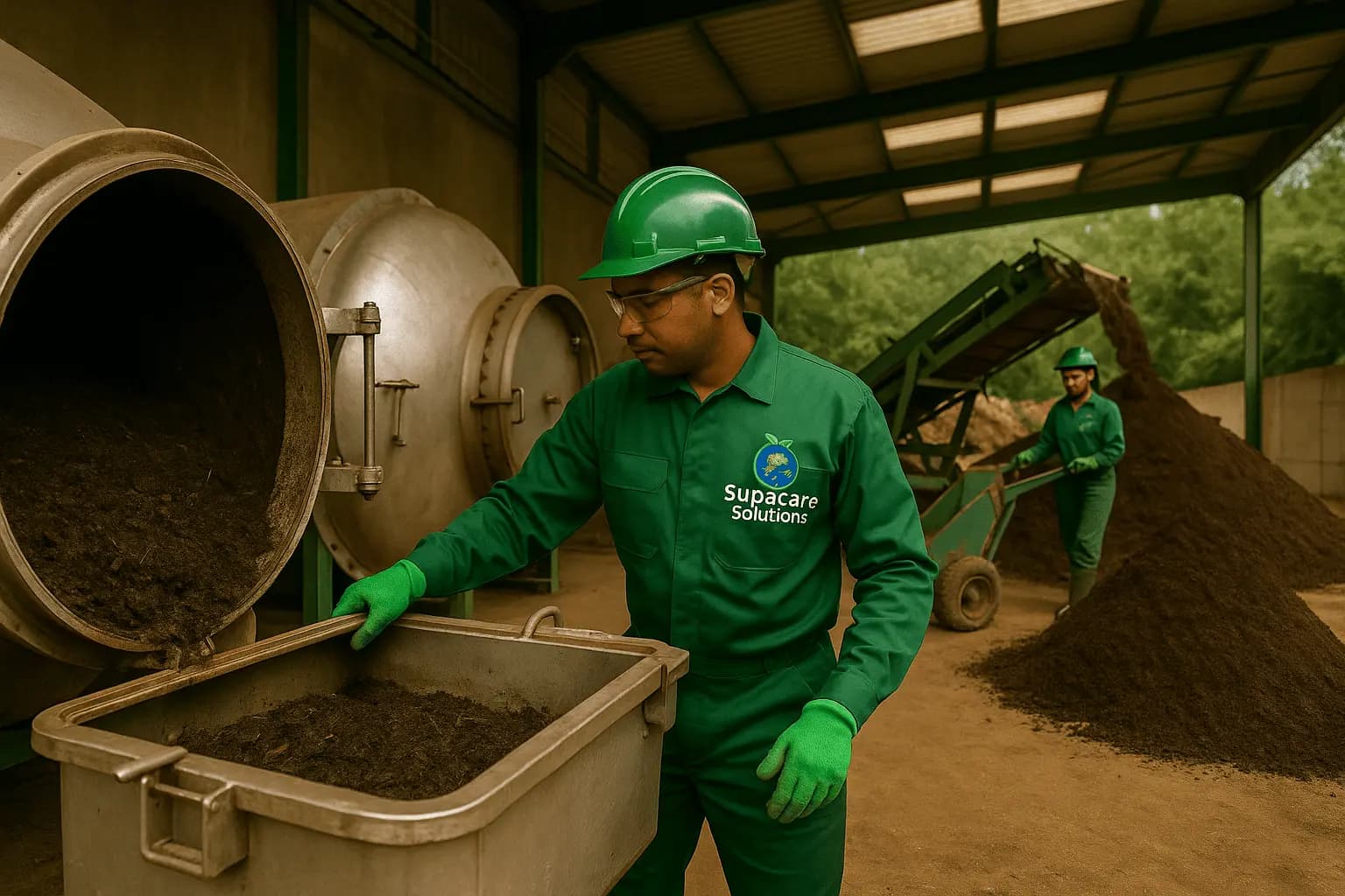 In-vessel composting